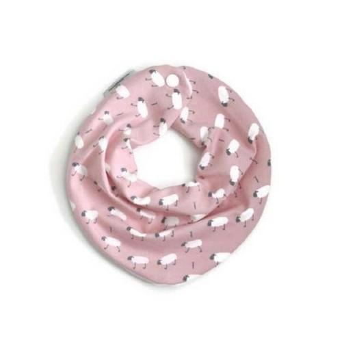 Pink Sheep Bandana Bib