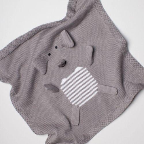 Elephant Baby Security Blanket