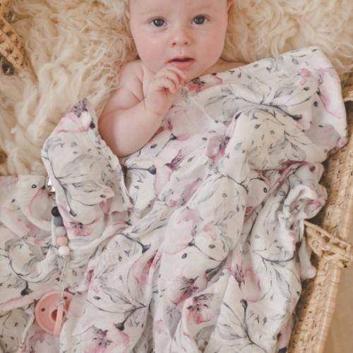 Watercolors Swaddle Blanket