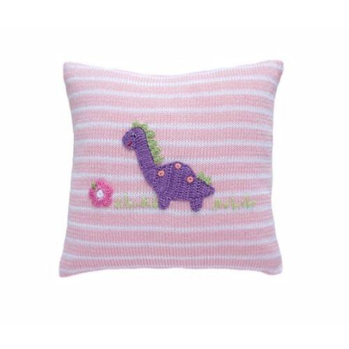 Dinosaur Nursery Pillow Pink