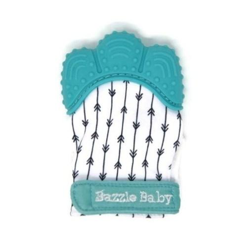 Teething Chew Mitt Blue Arrows