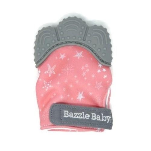 Teething Chew Mitt Pink Stars