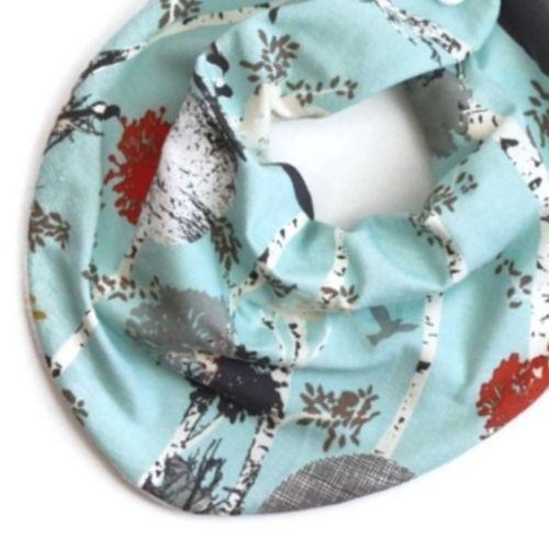 Blue Birch Tree Bandana Bib