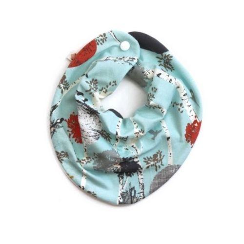 Blue Birch Tree Bandana Bib