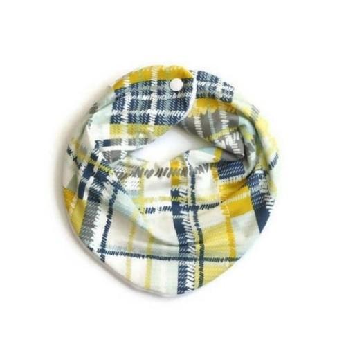 Plaid Bandana Baby Bib