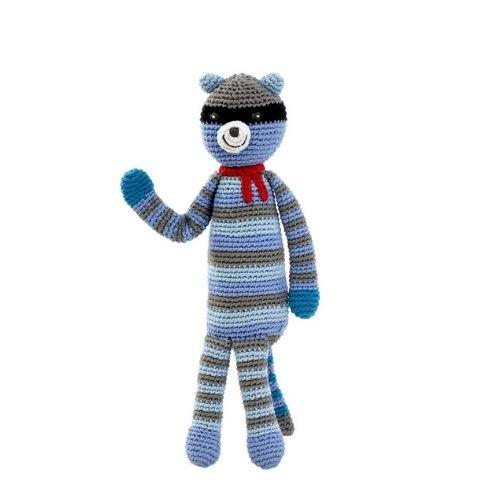 Blue Raccoon Rattle