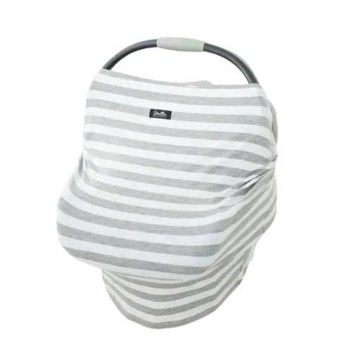 Heather Grey Striped Multi Cover