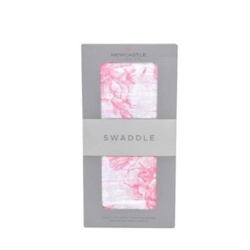 Pink Butterfly Swaddle Blanket