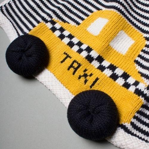 Yellow Taxi Baby Security Blanket