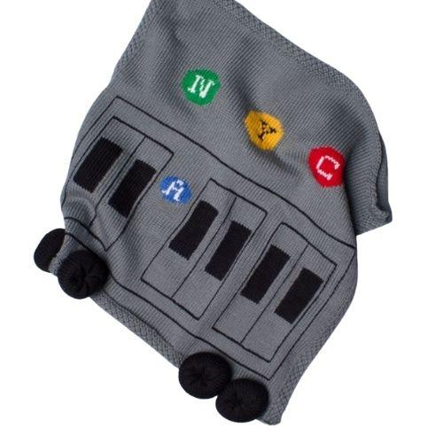 NYC Train Baby Security Blanket