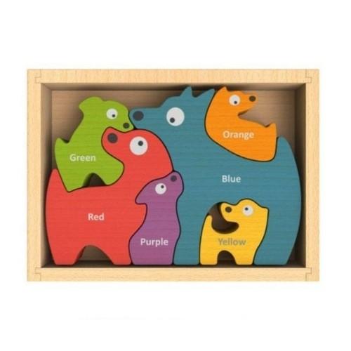 Dogs Bilingual Color Puzzle