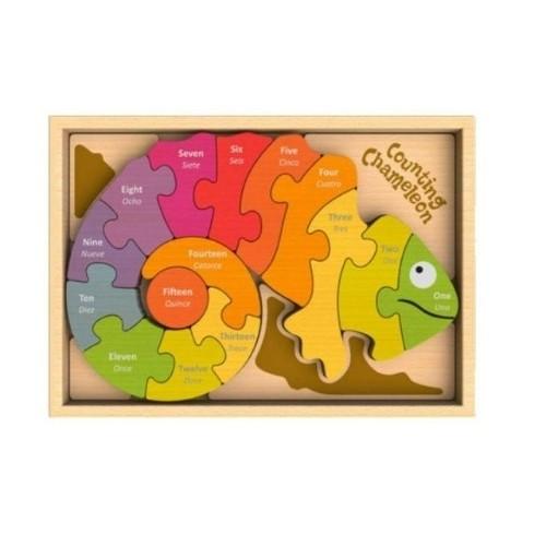 Chameleon Bilingual Puzzle