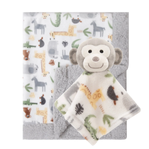 Blanket & Lovey Gift Set Monkey