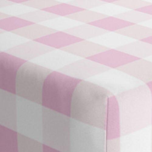 Pink gingham 2025 crib sheet