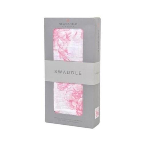Pink Butterfly Swaddle Blanket